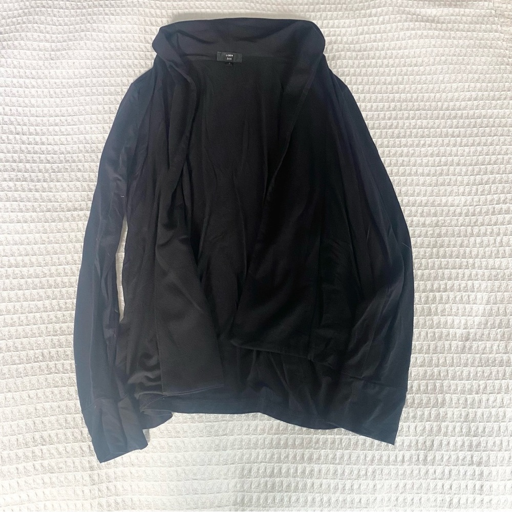 J. Crew 365 Black Open front modal stretch Cardigan size small